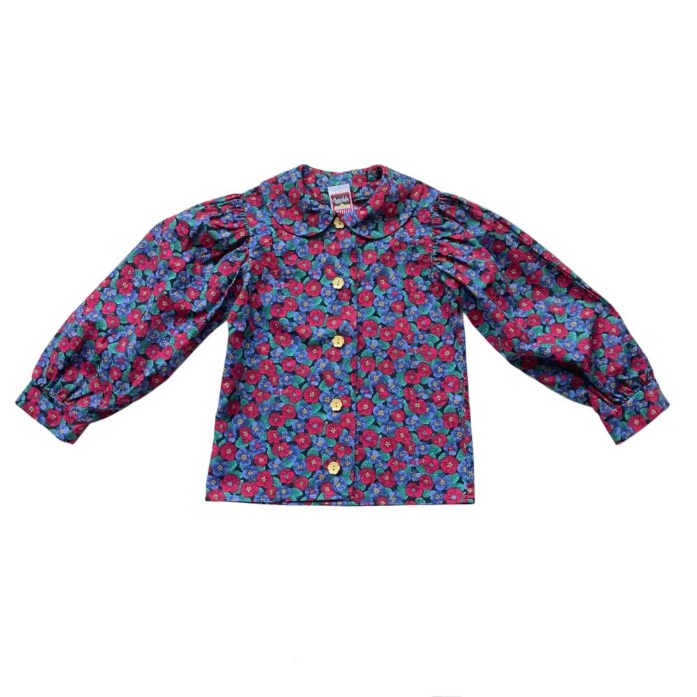 Chocolate Soup Vintage Style Floral Blouse Size 6